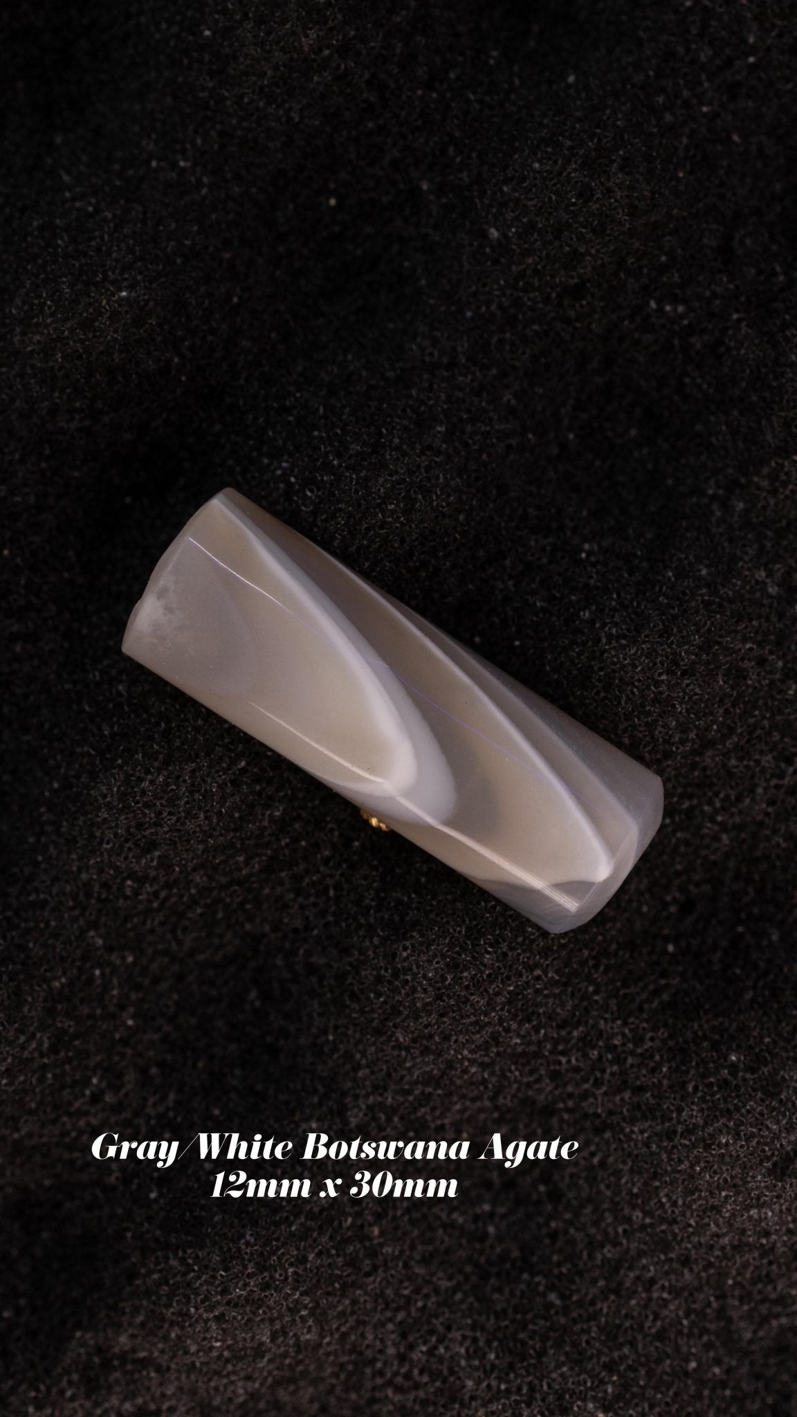 Grey/ White Botswana Agate 12MM - Tips 4 Terps