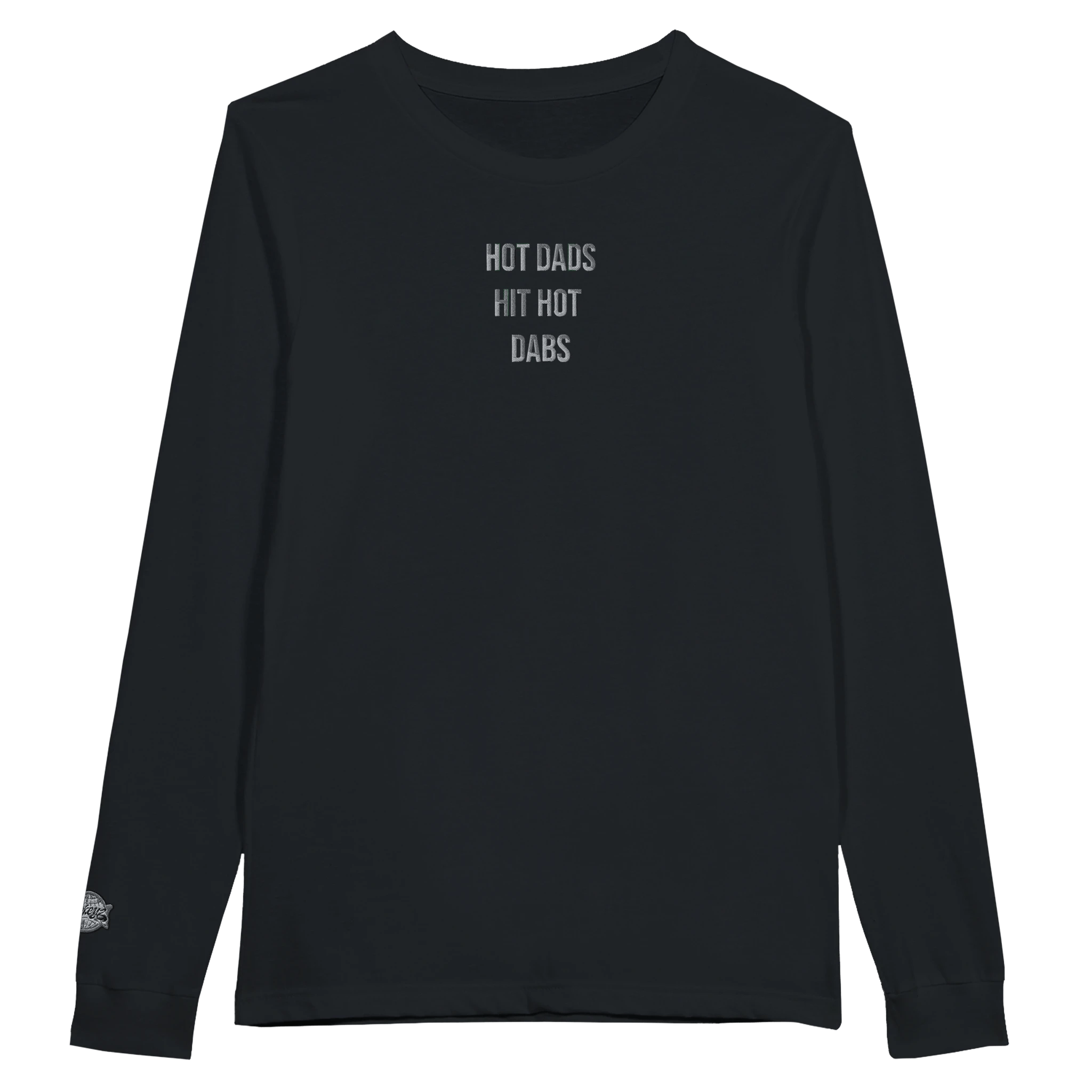 Hot Dads Hit Hot Dabs MickeyZ Embroidered Long Sleeve Tee - Tips 4 Terps